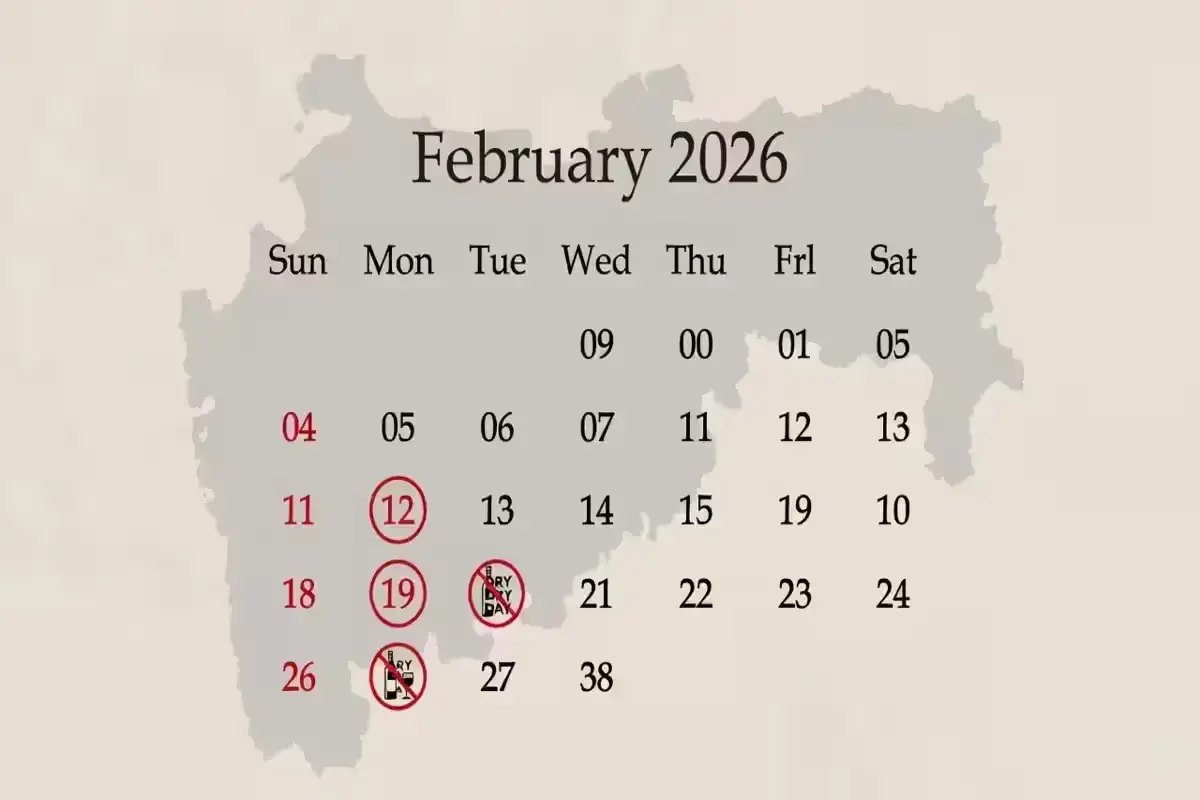 Maharashtra Dry Day list February 2026 Calendar