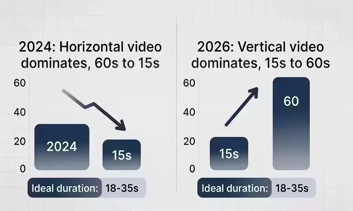 2026 vs legacy video strategy comparison vertical short-form trend