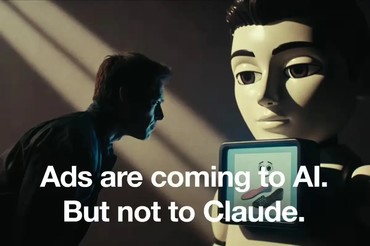 Ads are coming to AI. But not to Claude’ message