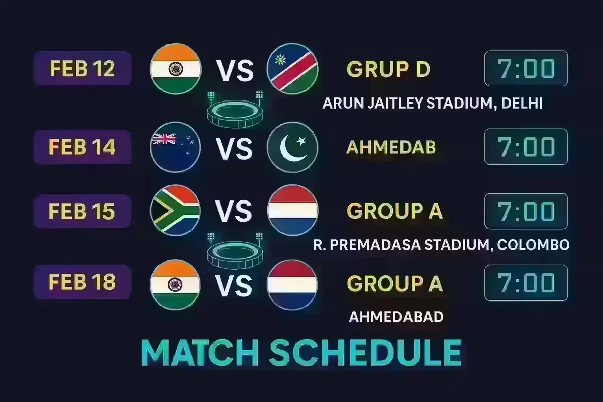 India’s Upcoming Matches in the T20 World Cup