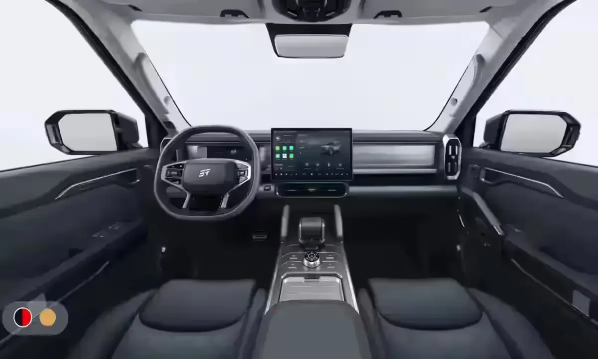 JSW Jetour T2 interior dashboard digital display