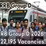 RRB Group D 2026 recruitment notification for 22195 posts apply online at rrbapply.gov.in
