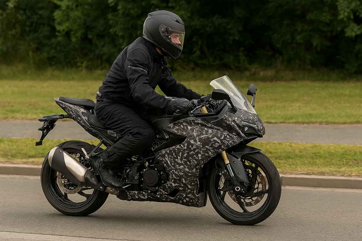 TVS Apache RR 450 Spied: Twin-Cylinder Sportbike Details