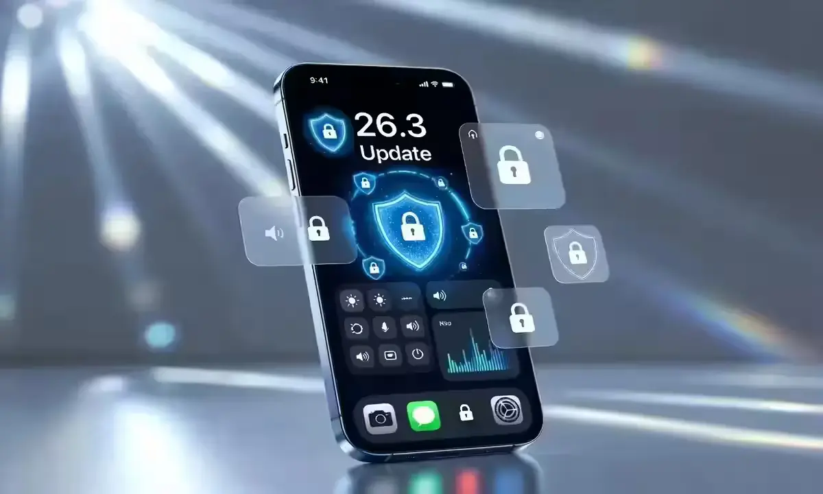 iOS 26.3 update showcasing new privacy tools and enhanced security features on iPhone