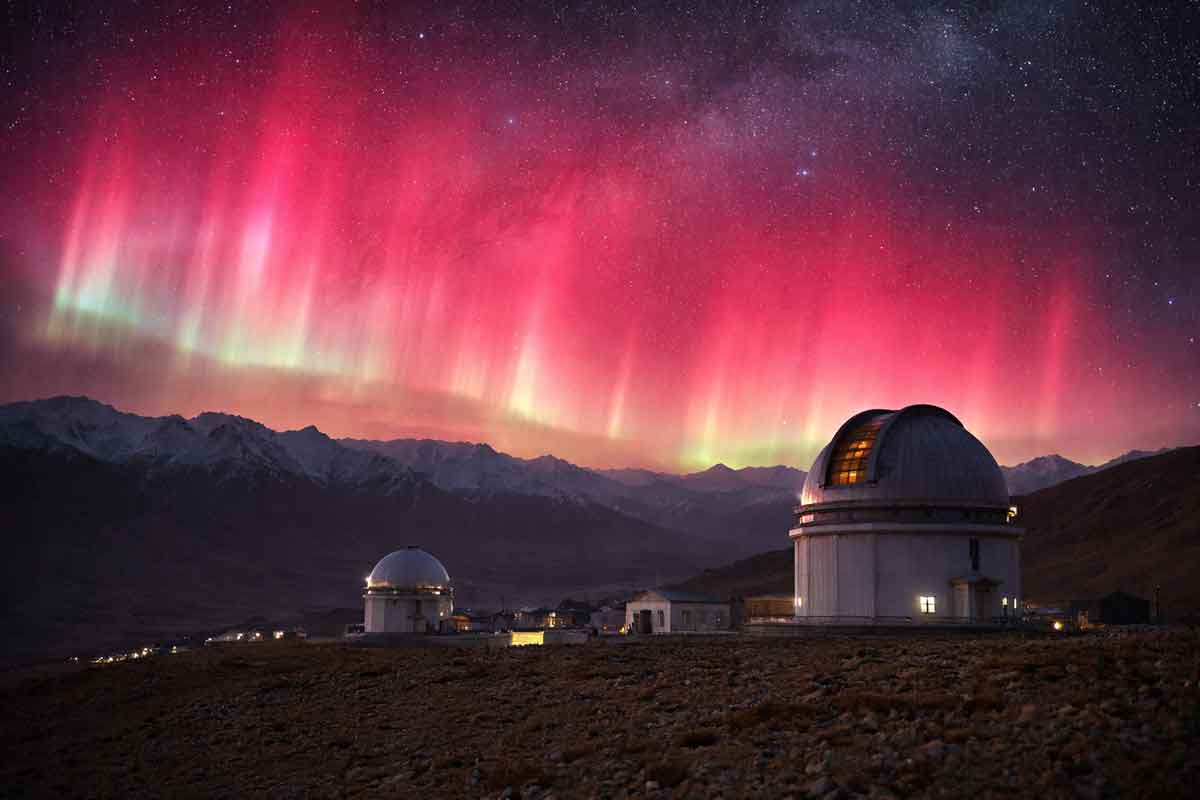 Red Auroras Over Hanle Ladakh: Rare Solar Storm Explained