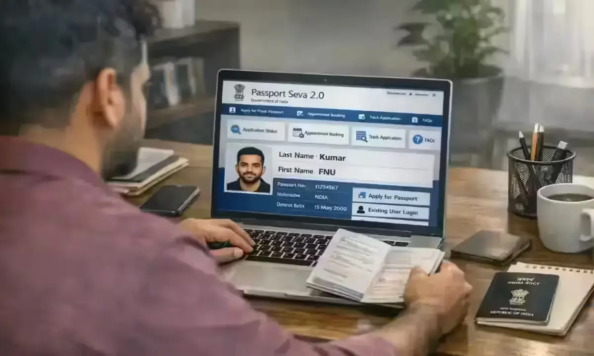 Applying for passport online using Passport Seva 2.0 portal in India