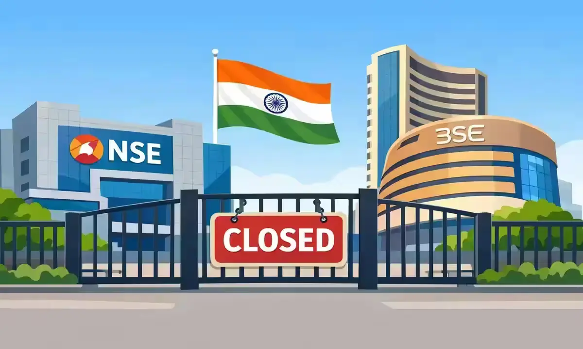 NSE and BSE stock exchange buildings closed for Mahavir Jayanti on March 31 2026 Indian stock market holiday