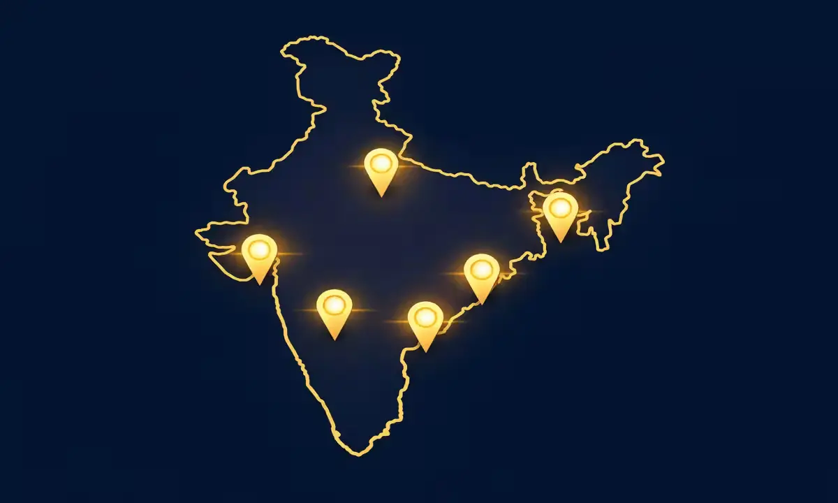 India city-wise gold rate map showing 24K gold prices on 4 April 2026