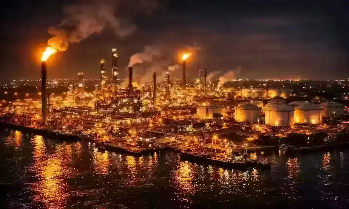 India oil refinery operating at high capacity during Hormuz blockade crude supply crisis April 2026