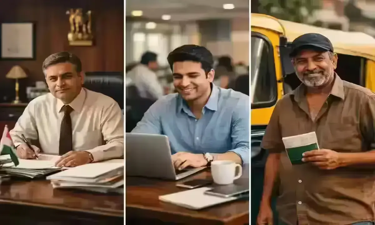 India pension schemes 2026 comparison — central government UPS NPS employee, private sector EPS worker, and unorganised sector APY PM-SYM applicant