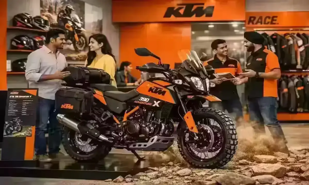 KTM 390 Adventure X showroom India booking price update April 2026