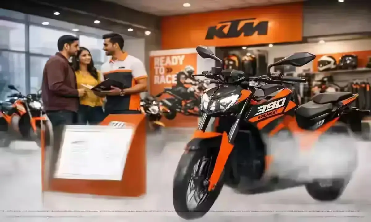 KTM 390 Duke showroom India booking price update April 2026