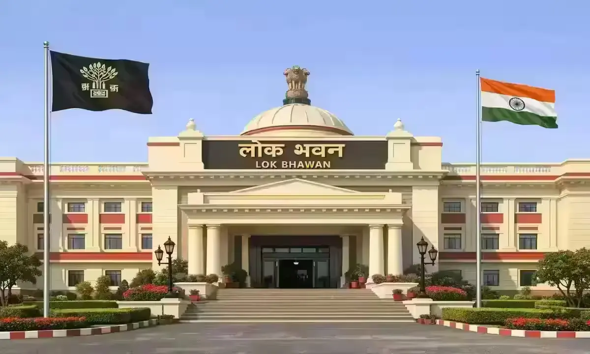 Lok Bhawan, Patna - the official residence of Bihar's Chief Minister and the venue for Samrat Chaudhary's oath ceremony on 15 April 2026.