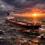 Oil tanker blocked at Strait of Hormuz during Iran blockade 2026 affecting India crude oil imports