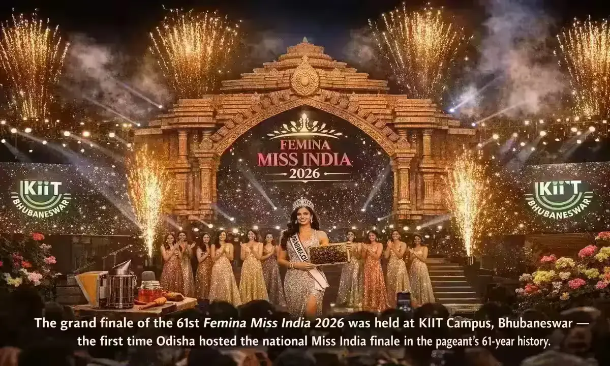 The grand finale of the 61st Femina Miss India 2026 was held at KIIT Campus, Bhubaneswar — the first time Odisha hosted the national Miss India finale in the pageant's 61-year history.