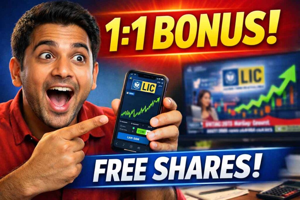 LIC Bonus Share 2026: 1:1 Ratio Approved Today — Every Shareholder Gets One Free Share for Each Share Held