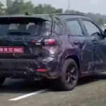 2026 Maruti Brezza Facelift Spied Testing On Indian Highway