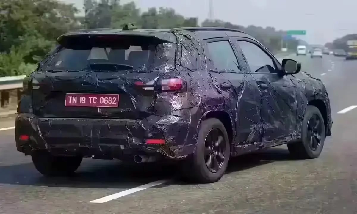 2026 Maruti Brezza Facelift Spied Testing On Indian Highway