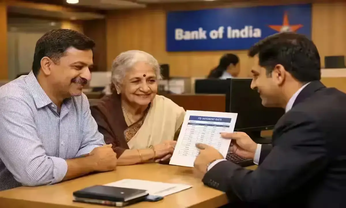 Bank of India FD ब्याज दर मई 2026 - सीनियर सिटीजन को 7.60% तक