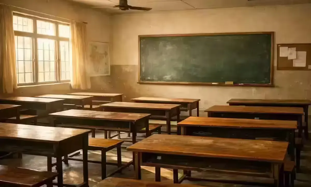 Delhi schools closed till July 2026 due to heatwave — empty classroom