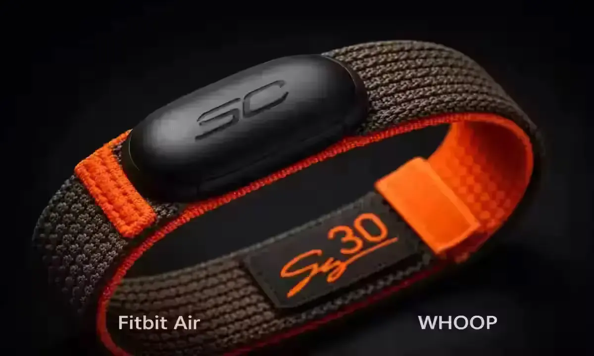 Google Fitbit Air Stephen Curry Special Edition in rye brown and orange