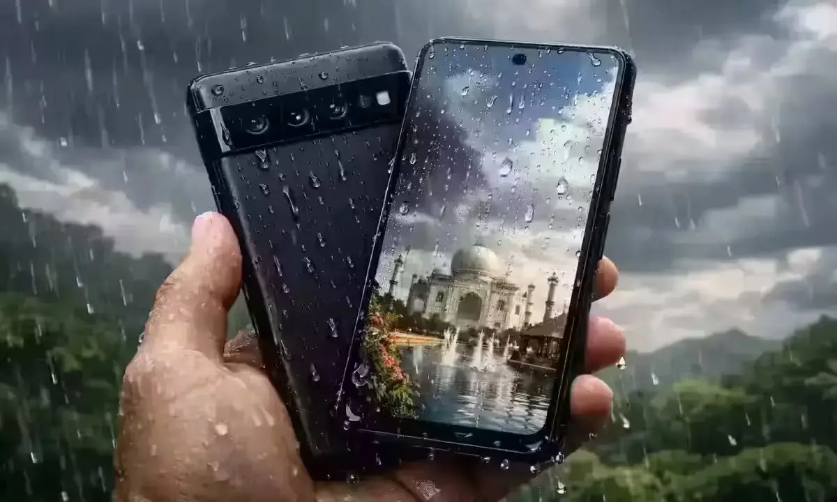Google Pixel 11 Pro IP69 waterproof rating tested in Indian monsoon rain — fully water resistant flagship 2026