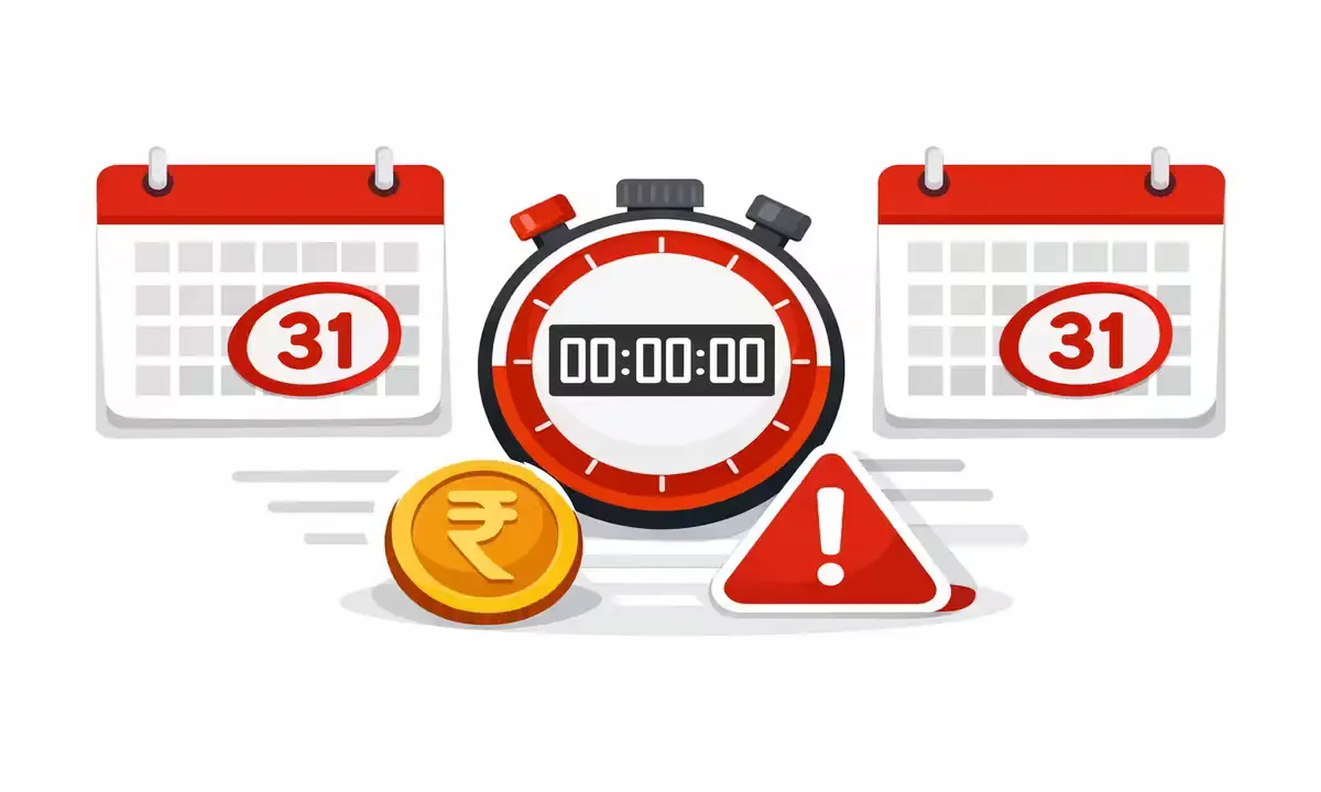 ITR filing deadline 31 जुलाई 2026 — देर से भरने पर ₹5,000 तक penalty और 1% ब्याज