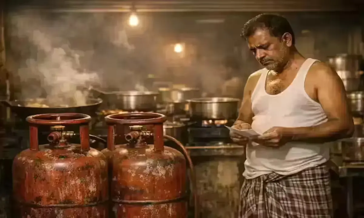 Indian dhaba owner affected by domestic LPG price rise and commercial gas cylinder hike 2026