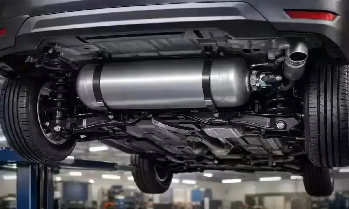 Maruti Brezza Facelift Underbody CNG Tank Confirmed In Spy Shots