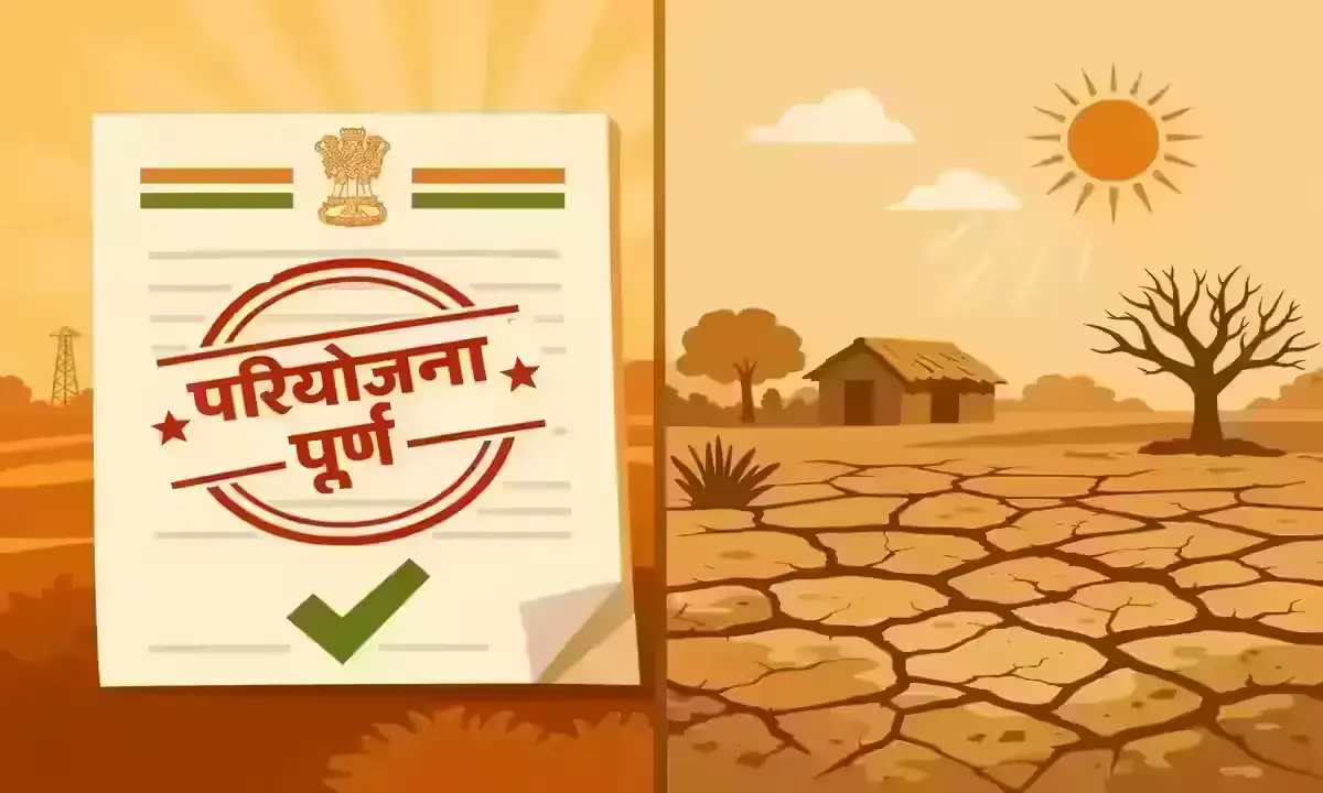 जल जीवन मिशन — कागज पर पूरा, जमीन पर अधूरा: योजना की असल हकीकत इन्फोग्राफिक