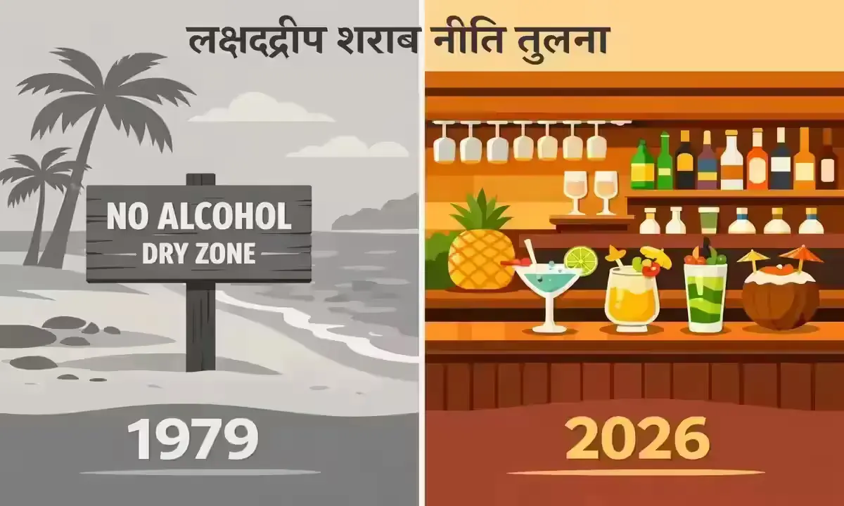 Lakshadweep शराब नीति 1979 बनाम 2026 — पुरानी शराबबंदी और नई Excise Regulation की तुलना