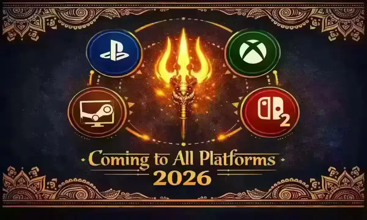 Raji Kaliyuga release date platforms - PS5, Xbox Series X|S, Nintendo Switch 2, PC Steam Epic GOG, Xbox Game Pass Day One 2026
